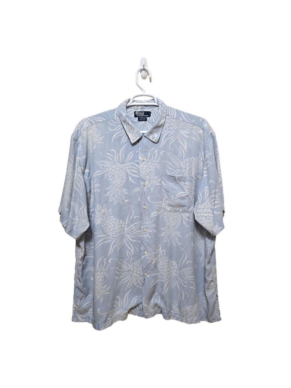 Polo Ralph Lauren Vintage Hawaiian Clayton Rayon Button Down Shirt Sz XXL